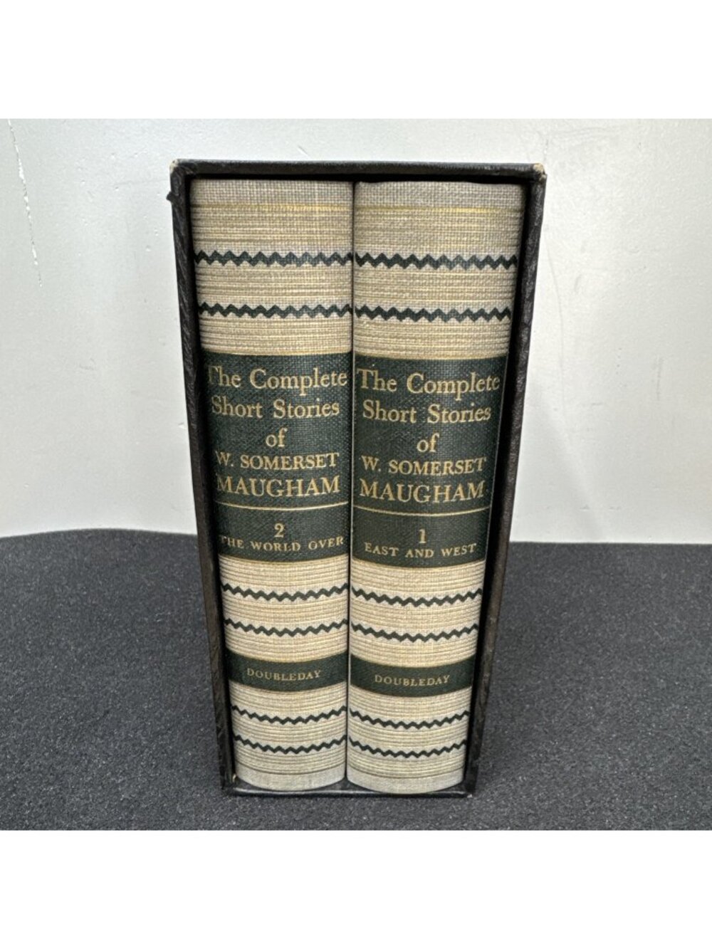 Short Stories Of W. Somerset Maugham 2-Volume Hardcover Set Doubleday Slipcase